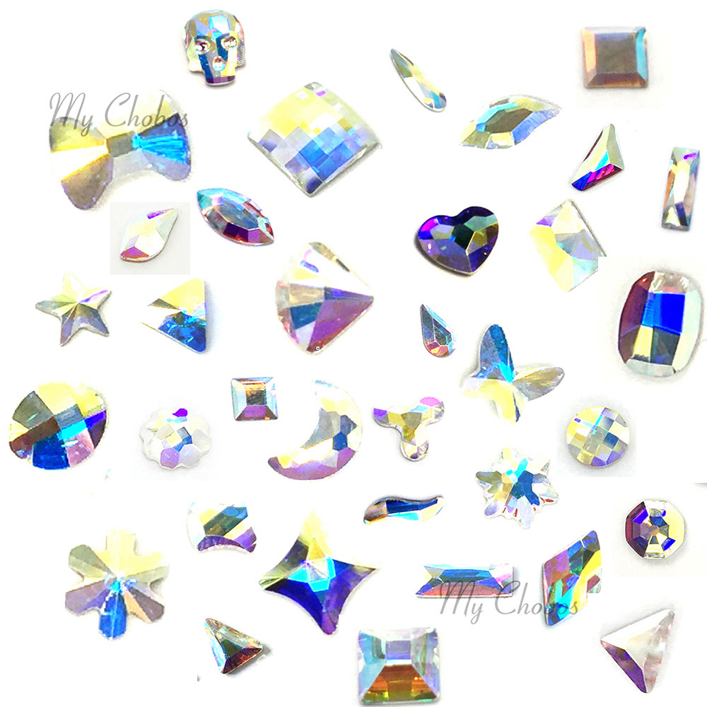 Swarovski Crystal Flatbacks Special Shape Rhinestones nail art mixed * U Pick