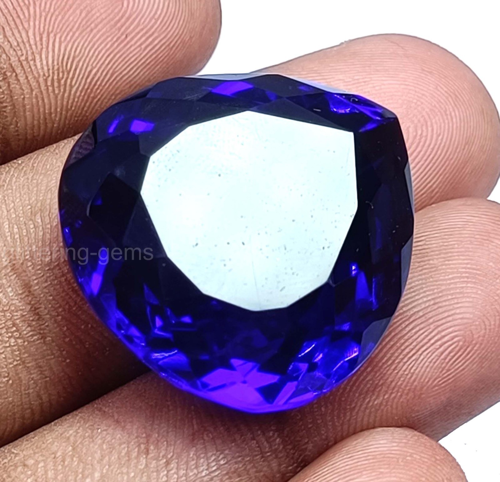 IGL Certified 45.95 Ct Natural Deep Blue Sapphire Pear Cut Loose Gemstone 5SDL