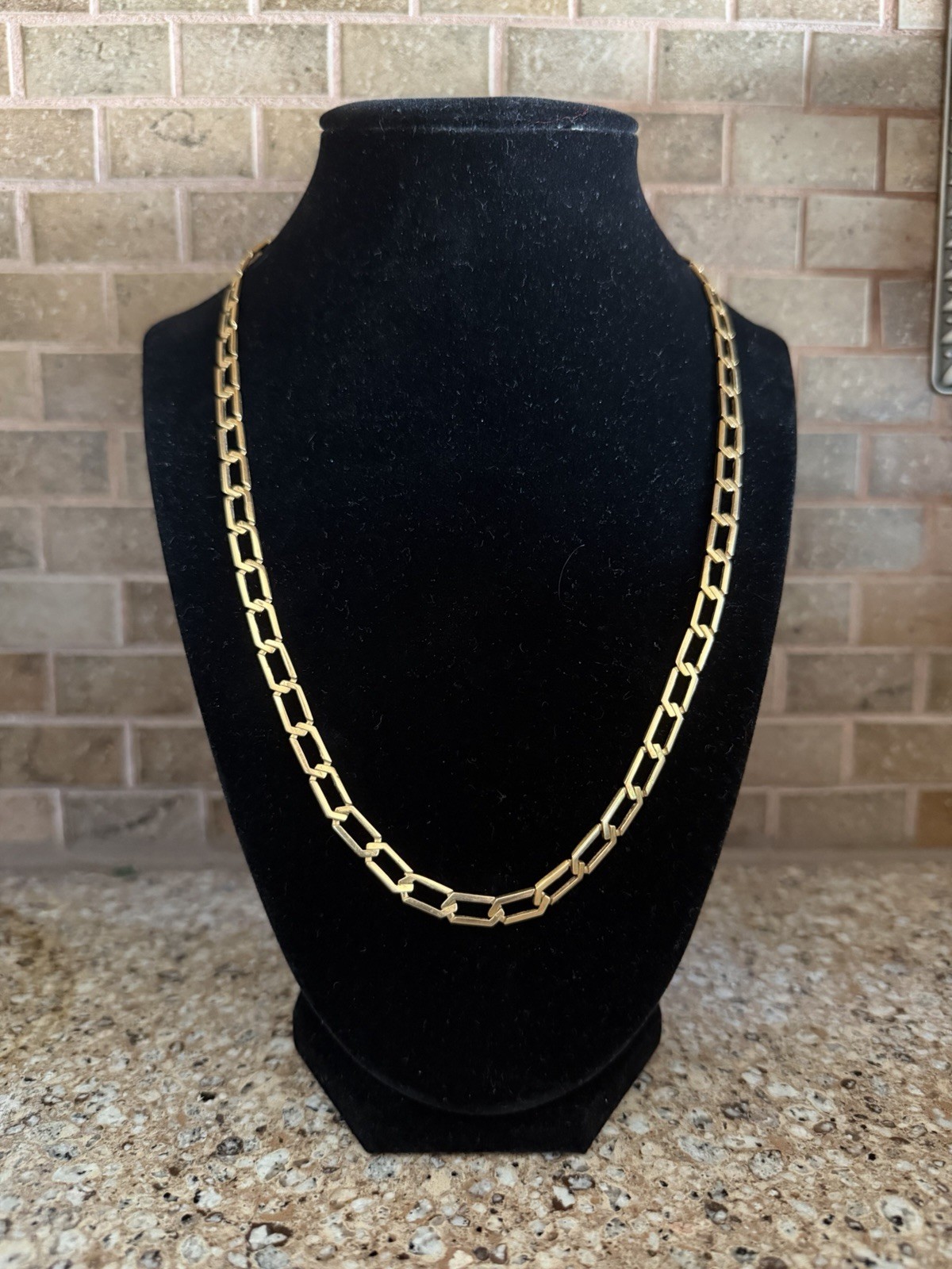 UnoAErre Aurea 14K Yellow Gold Link Chain Necklace 20″ 25g Solid Italy Estate