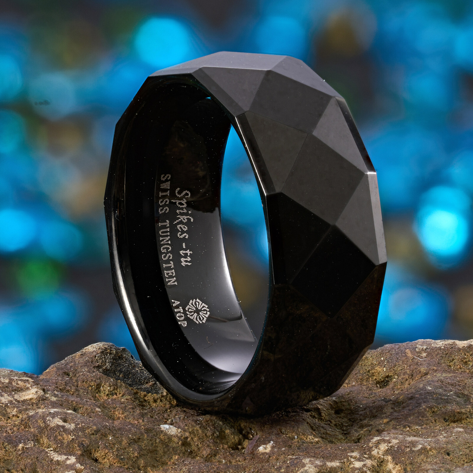 8mm Black Tungsten Carbide Brushed Comfort Fit Wedding Band Ring Men’s-Women’s