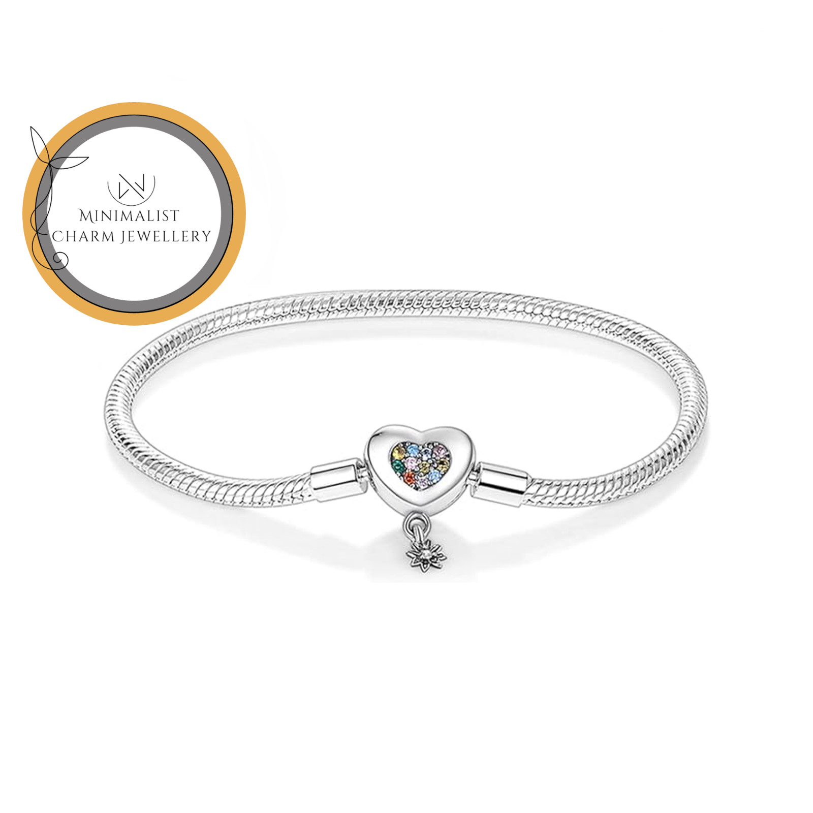 Heart Charm Bracelet, Love Bracelet, Bracelet For Charm, Beaded Heart Bracelet
