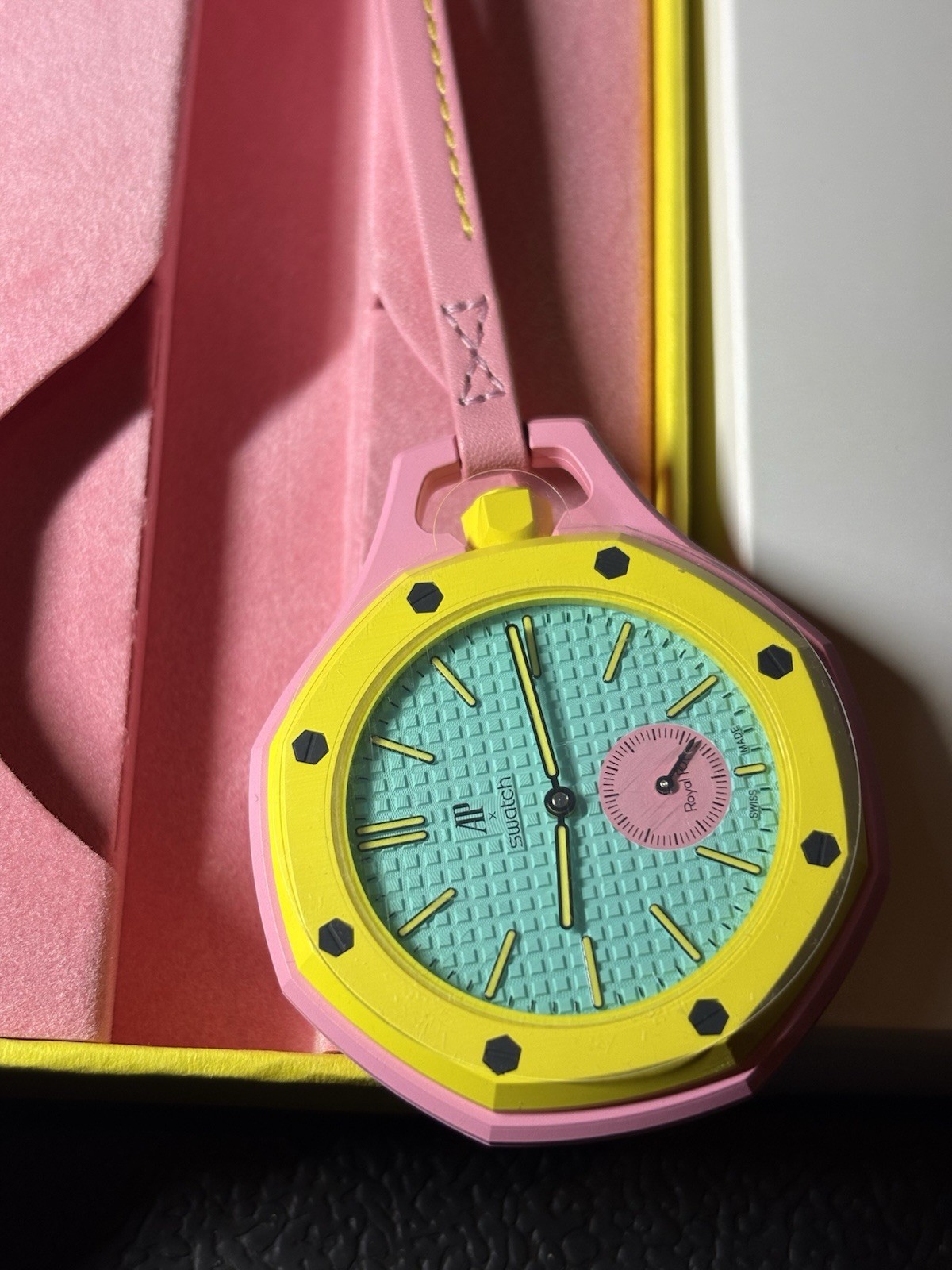 Swatch x Audemars Piguet AP Royal Pop Savonnette Otg Roz Ready Ship pink