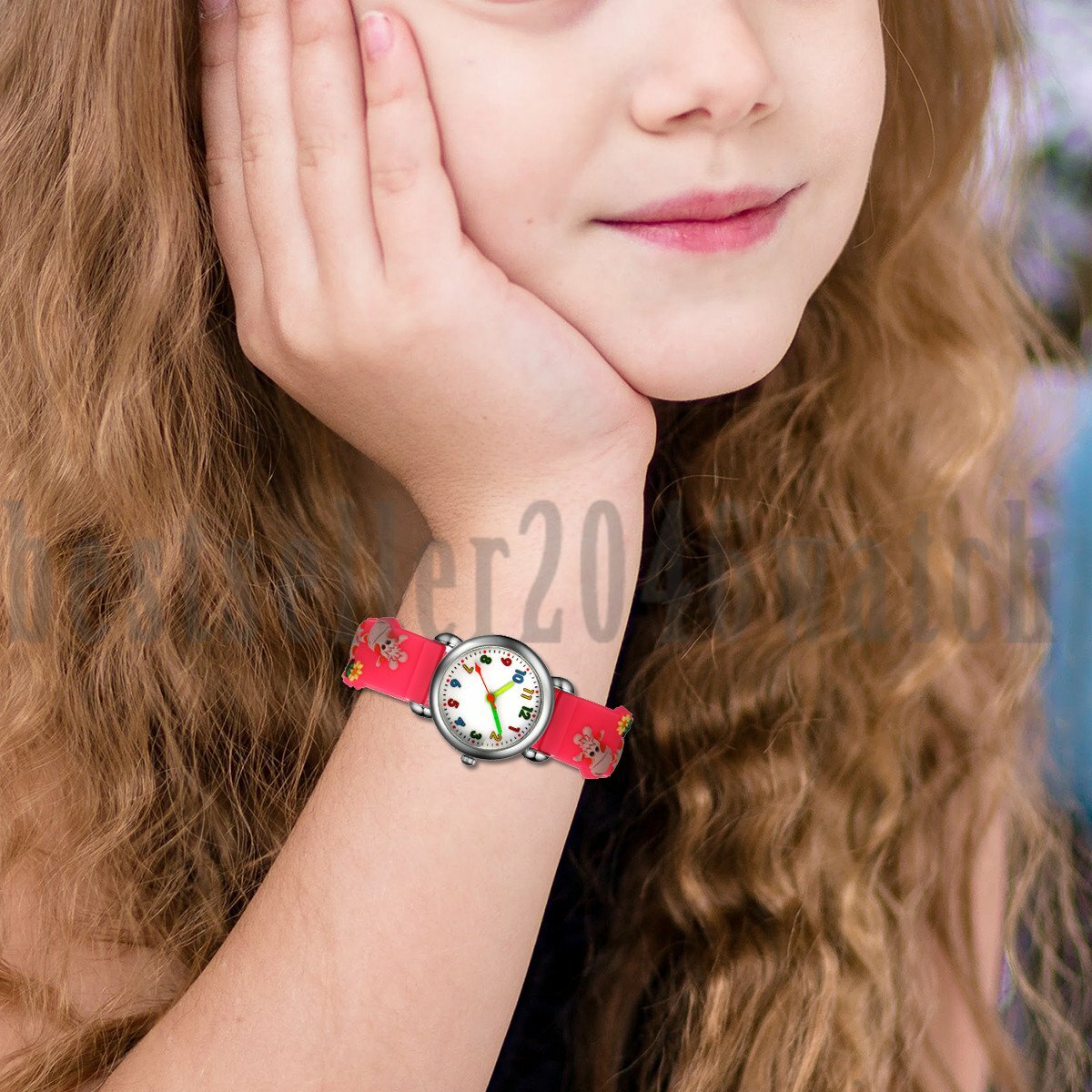 Cute Cartoon Pattern Watches Children Kids Girls Quartz Analog Wrist Watch Xmas