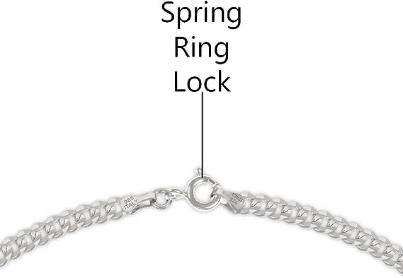 2MM Solid 925 Sterling Silver Italian DIAMOND CUT Curb Anklet Chain 9″ or 10″