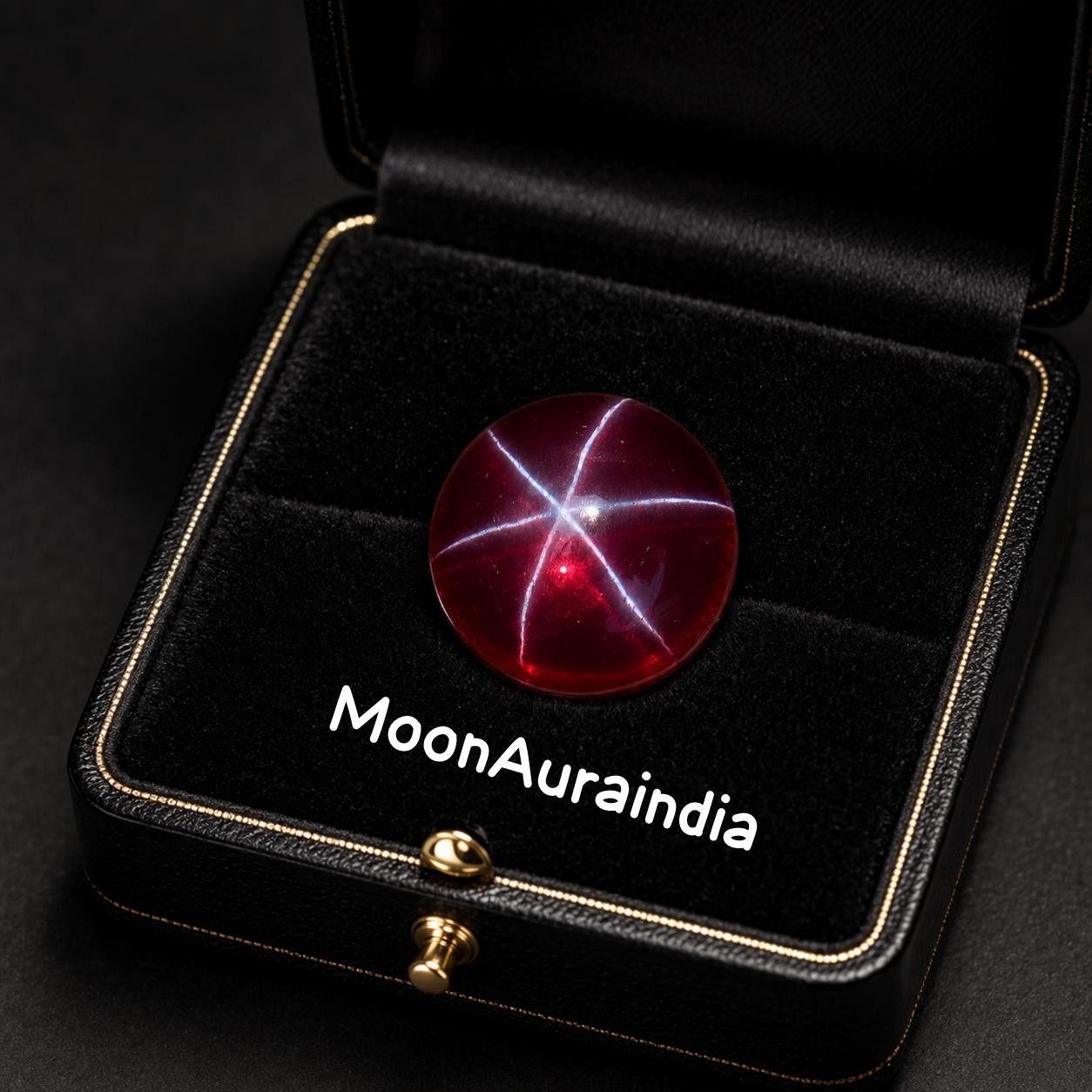 16Ct Natural Star Ruby Round Cabochon cut Certified Star Ruby Gemstone Jewelry