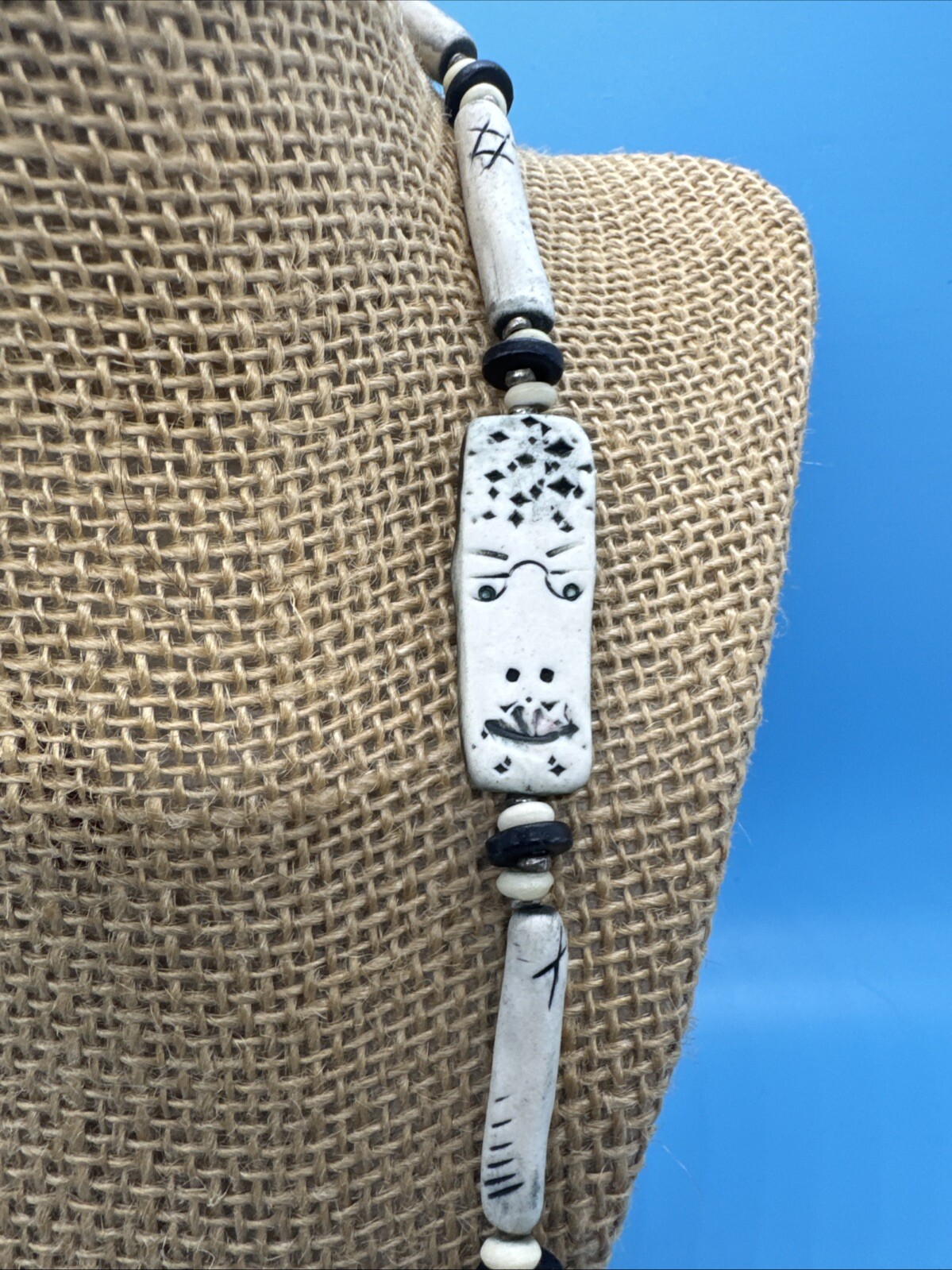 C’est Levy Everyday People Handmade Clay Faces Necklace