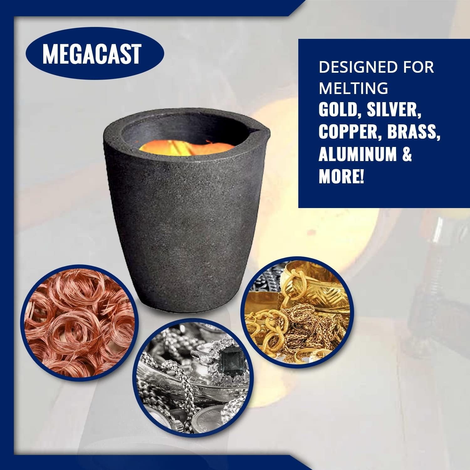 4KG Graphite Foundry Crucible – Perfect for Melting and Casting Precious Metals