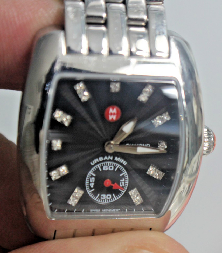 Vintage MICHELE Urban Mini Diamond Quartz Women’s Watch MW02A00A0927