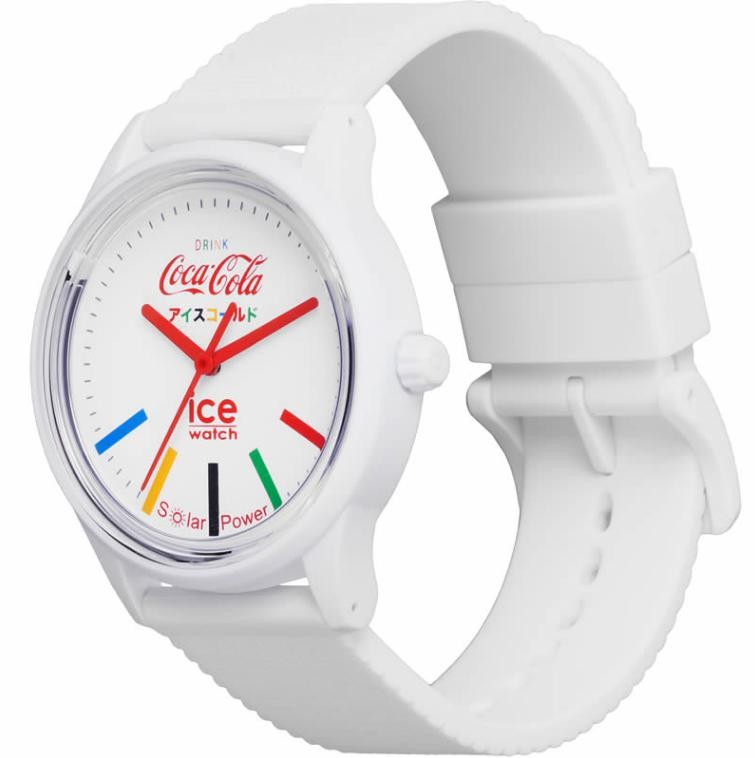 ICE-WATCH Coca-Cola Solar White Watch ICE-019619 Limited Edition 40mm