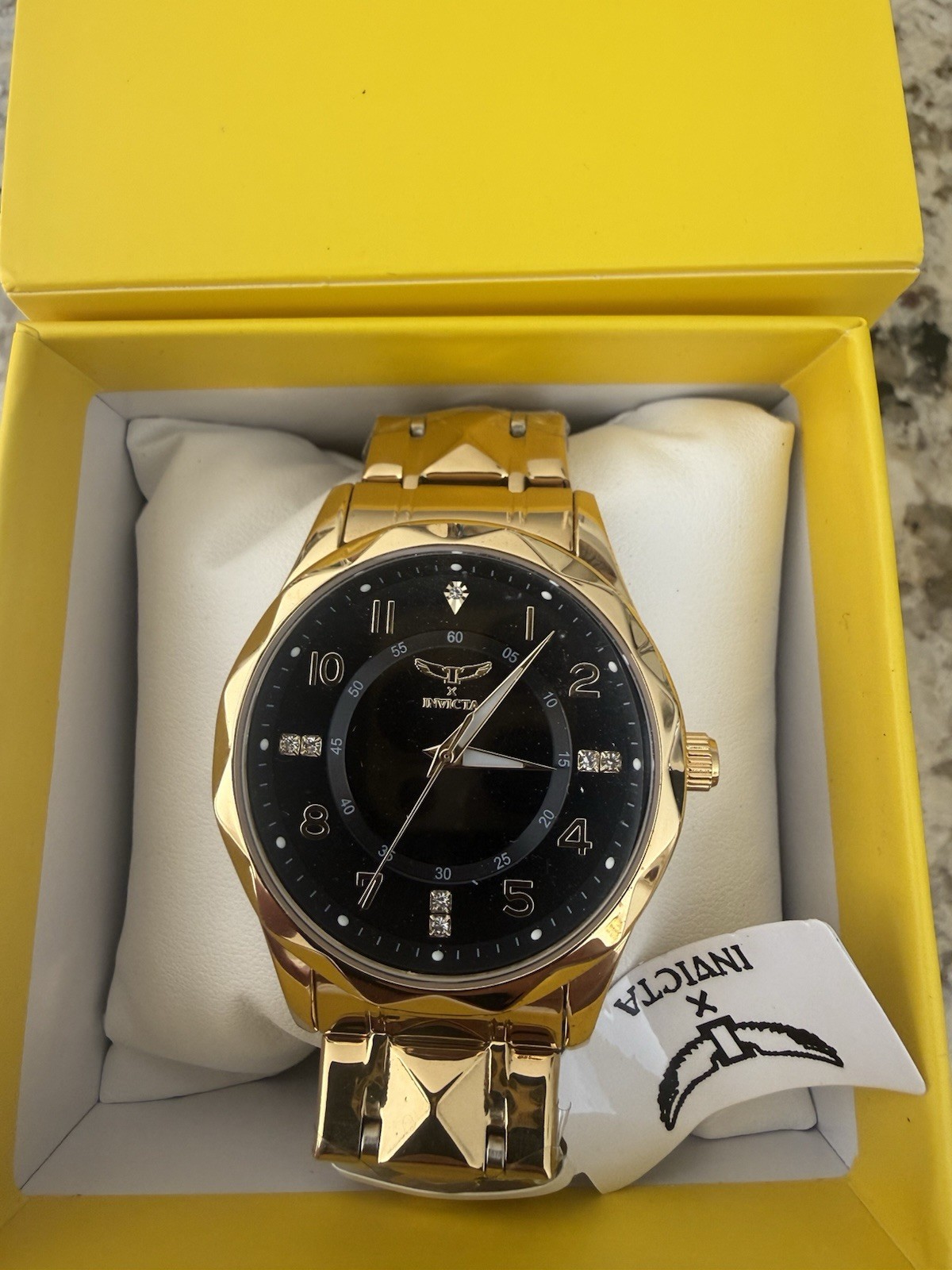 invicta mens watch gold