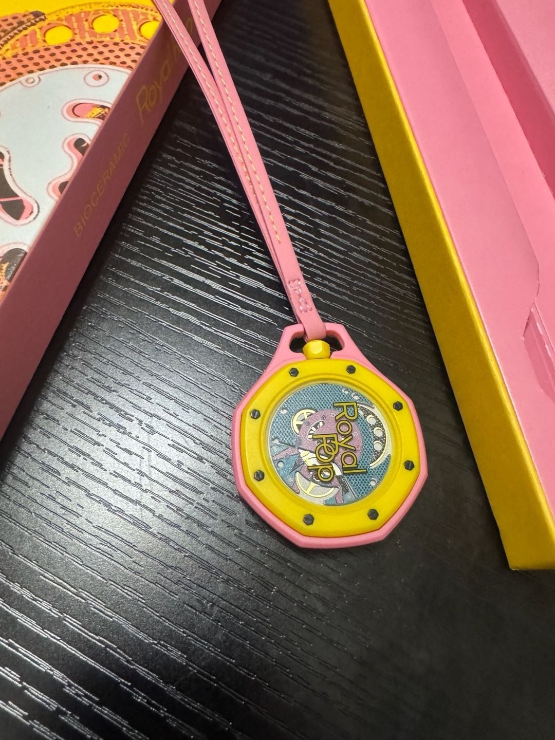Audemars Piguet x Swatch Royal Pop Savonette ‘OTG Roz’ Pocket Watch