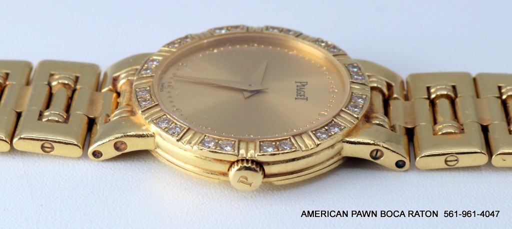 Piaget Dancer 18k Yellow Gold Diamond Champagne 23mm Watch 80564 K 81 works
