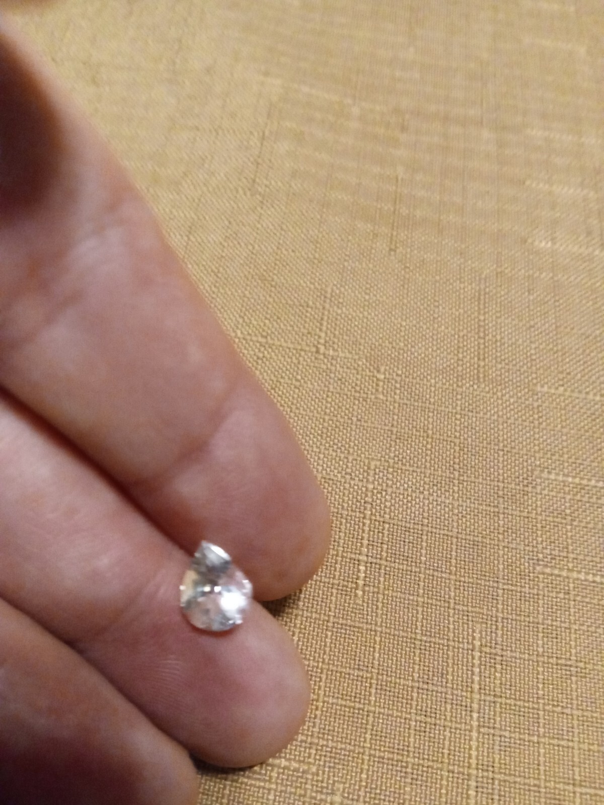 1.66 Ct VS Natural Unheated Very Light Blue Aquamarine Pear Shaped