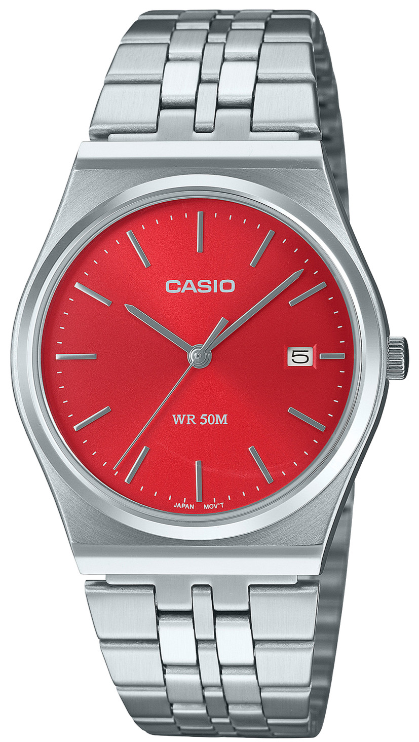 Casio MTP-B145D-4A2V Retro Minimalist Analog Date 50M Water Resistant Steel Case