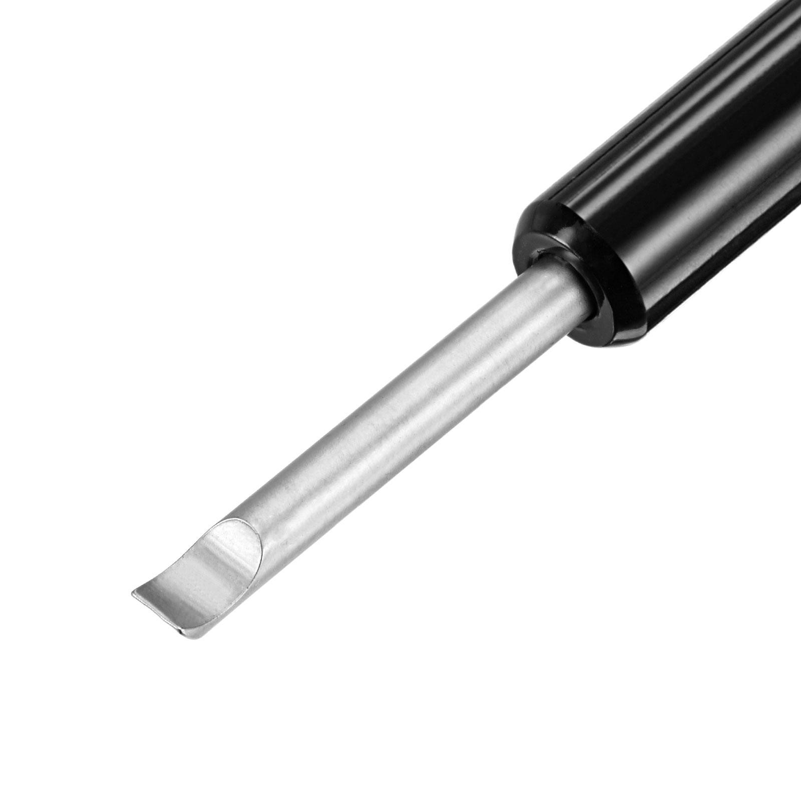 2Pcs Watch Back Case Remover Tool 5mm Width Pry Bar ABS Handle Black