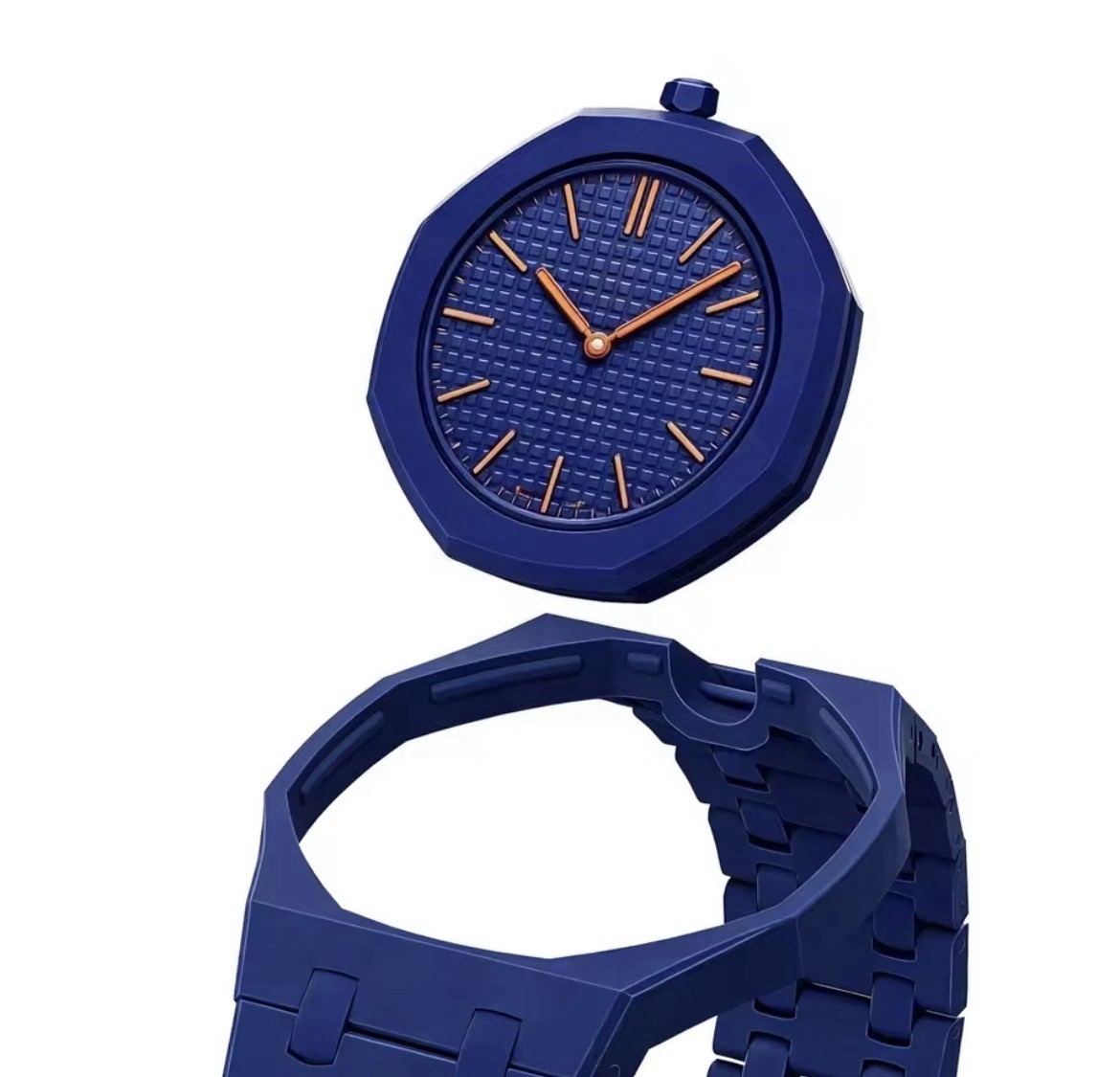AP x Swatch Royal Pop Integrated Link Ceramic Bracelet Band – Dark Blue