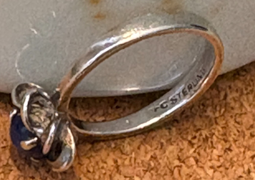 Set of six women’s stackable silver band rings, sizes 6-6.5, incl Linde and JTV