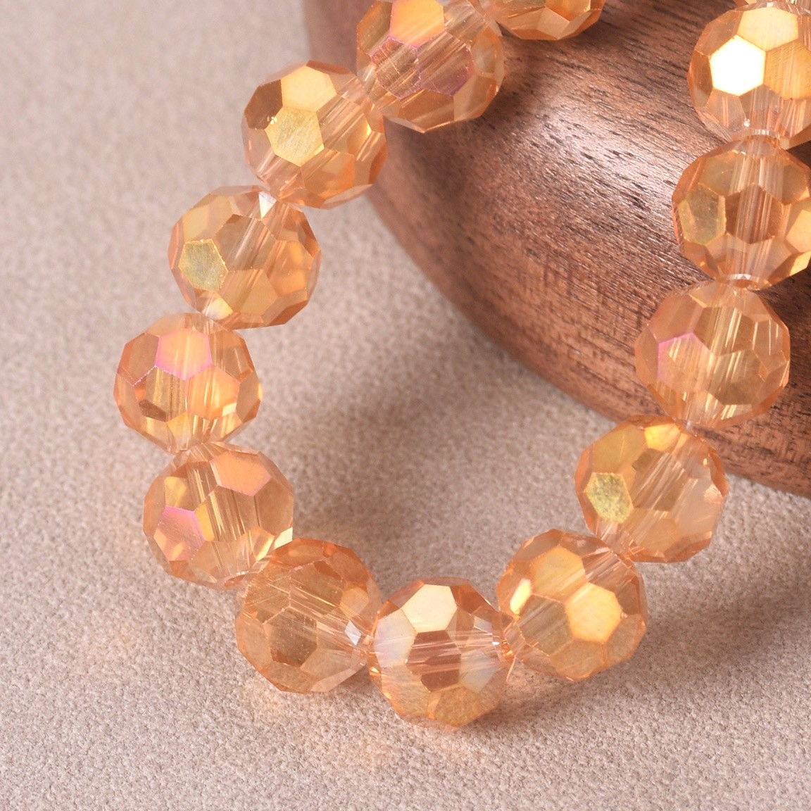Round 32 Facets Cut Ball 3mm 4mm 6mm 8mm Faceted Crystal Glass Loose Beads Lot