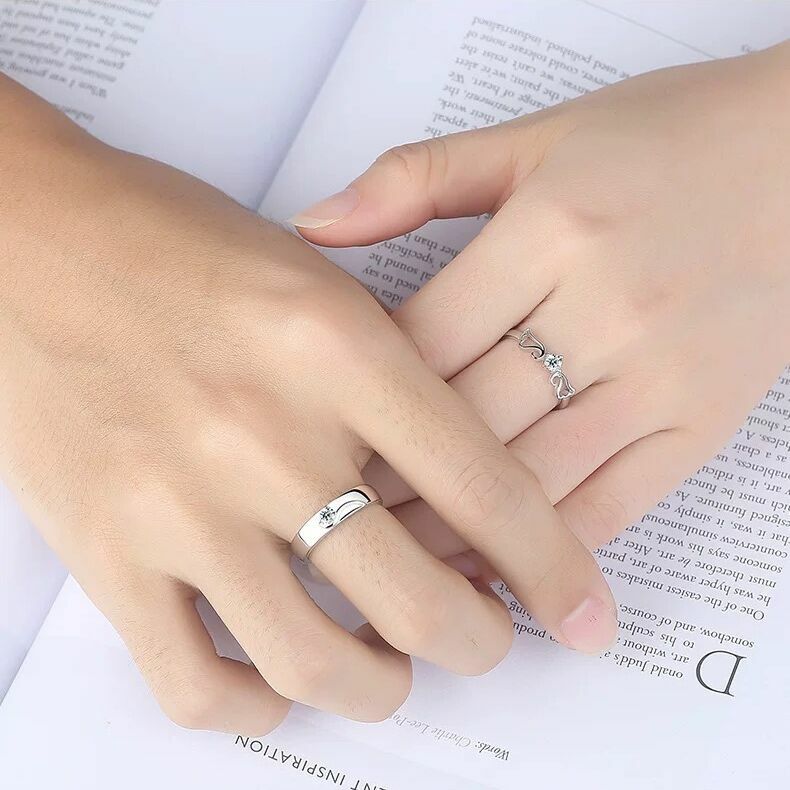 925 Sterling Silver Angel Wing Adjustable Ring Women Girls Jewellery Gift UK
