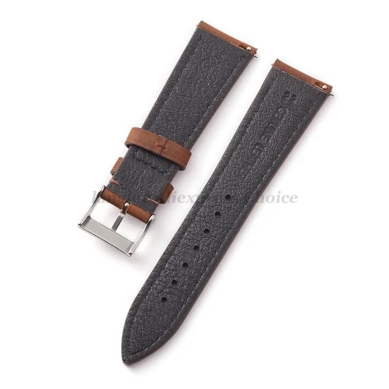 Crazy Horse Genuine Leather Watch Strap Mens Quick Release Band 18 19 20 21 22mm