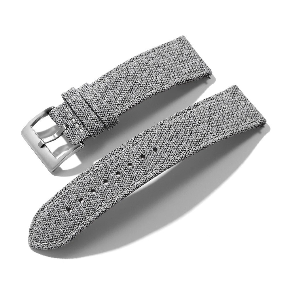 Quick Release Sailcloth Watch Band 18 20 22MM Nylon Fabric Watch Strap Men Women