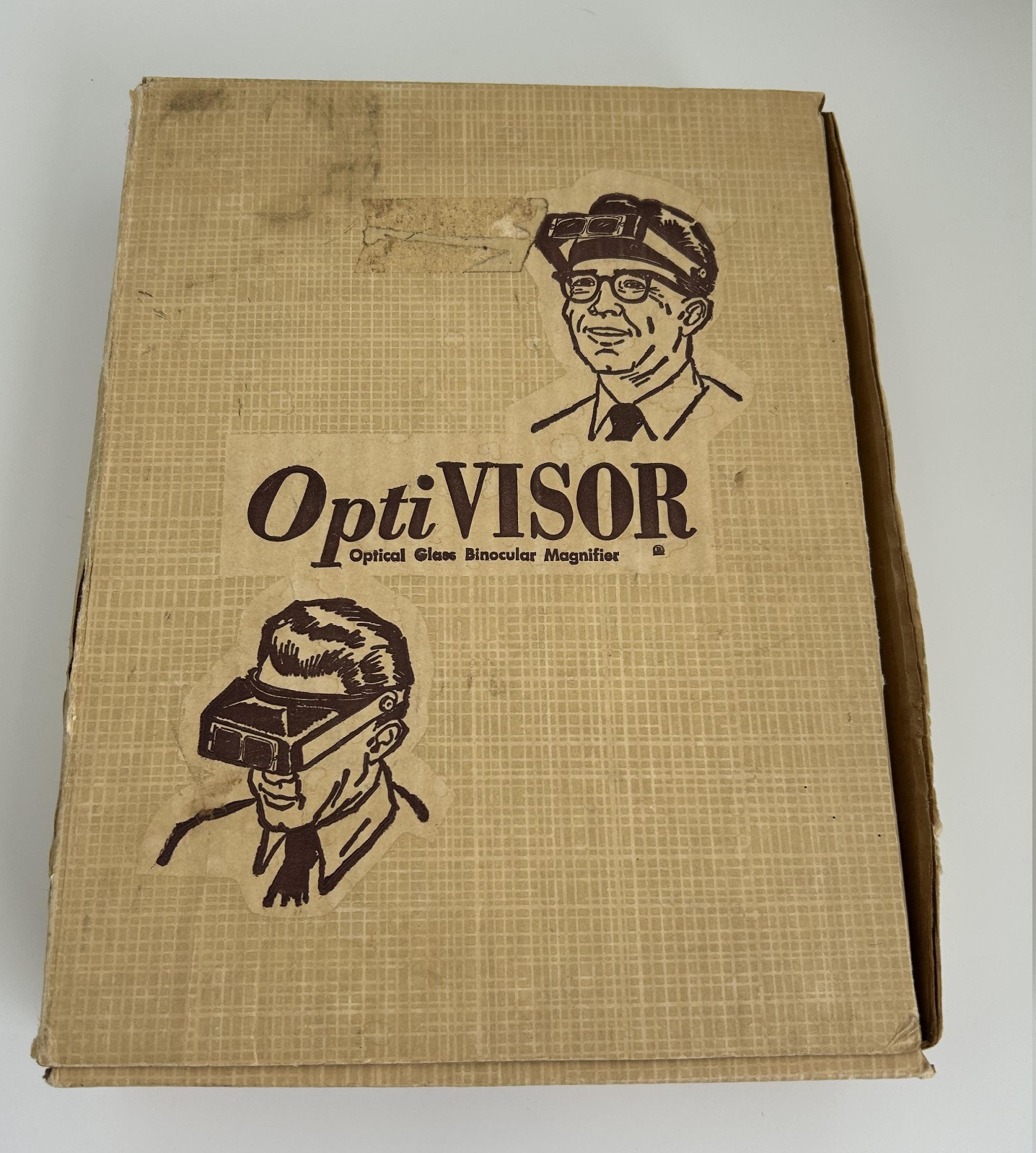 Vintage OptiVISOR Model DA-5 Headband Magnifier w/ OptiLOUPE Box Manual