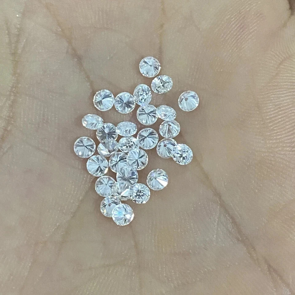 Natural Loose 1 MM Diamond Round 200 Pcs Lot VVS1 Clarity D White Color .005ct