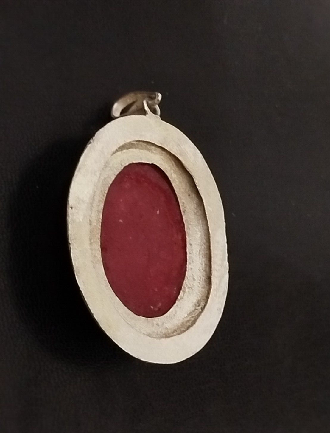 Stunning African Red Ruby Moroccan Handmade Solid Silver 23.2g 65.2mm
