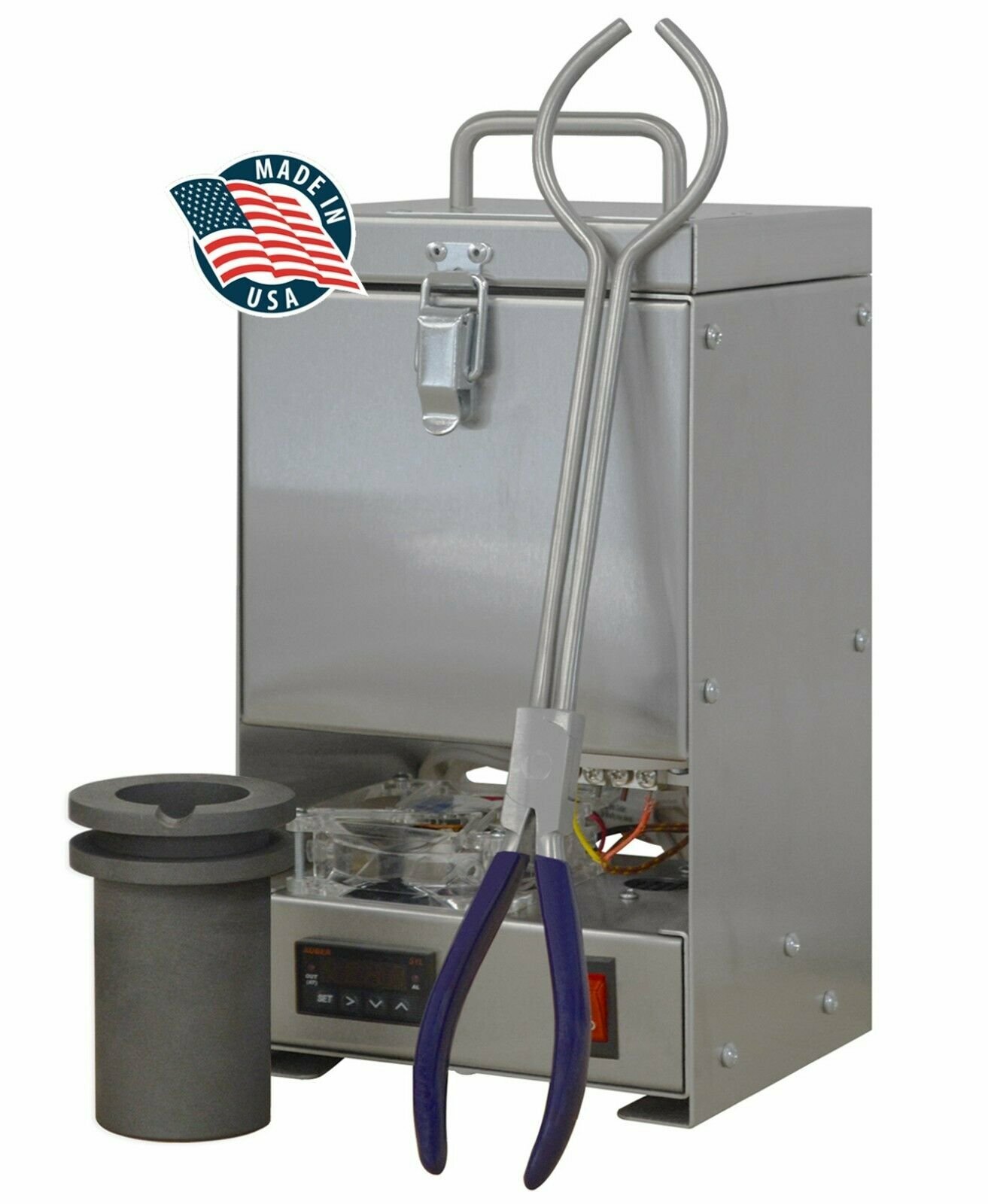 60 OZ GOLD QUIKMELT PRO TABLETOP ELECTRIC MELTING FURNACE 2200°F SILVER COPPER