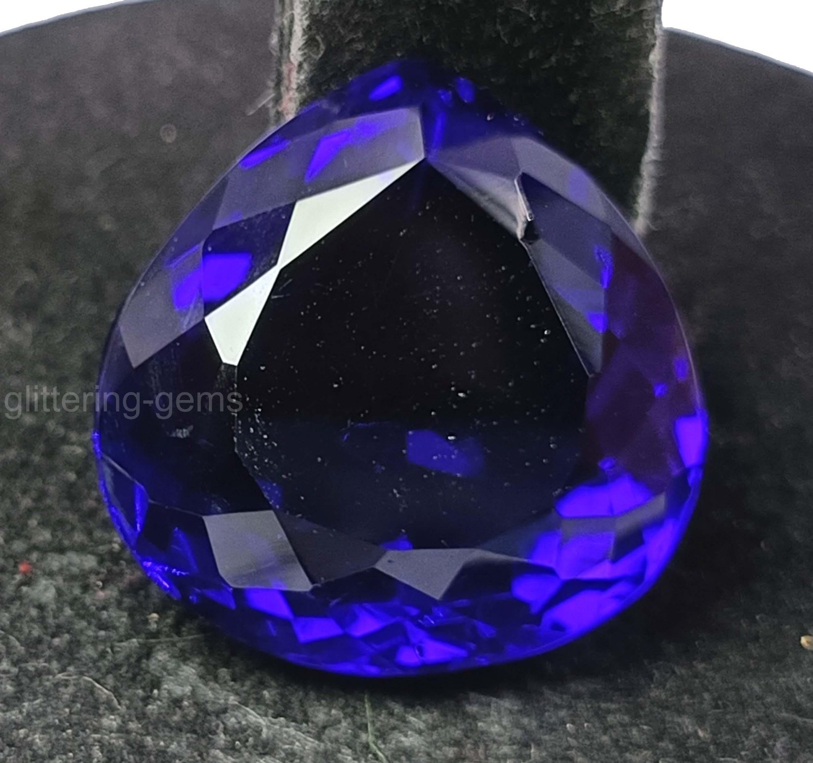 IGL Certified 45.95 Ct Natural Deep Blue Sapphire Pear Cut Loose Gemstone 5SDL