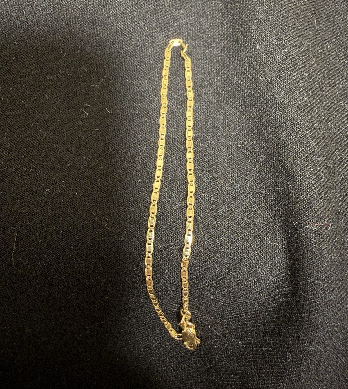 10k Gold Valentino Link Bracelet, size 6, 1.3mm