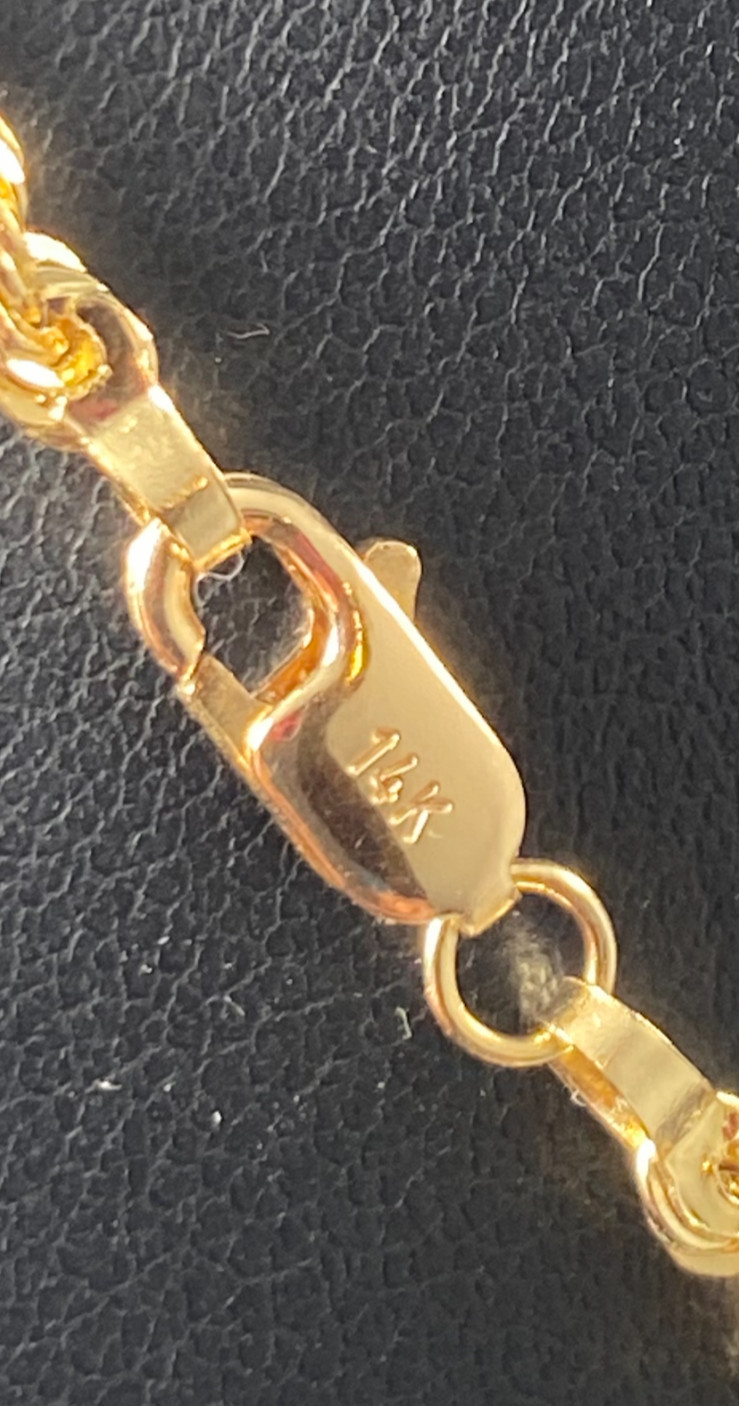 Gold Rope Solid 14K Chain | 20 inch | 3.0mm | 12.0 Grams