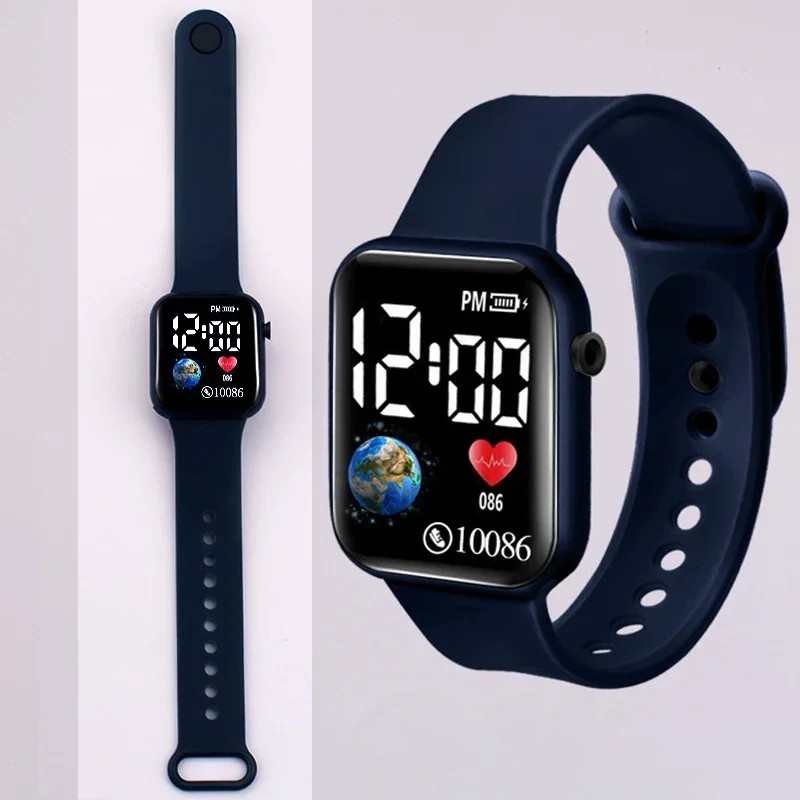 LED Digital Sport Watch Waterproof Wristwatch Men Women Boys Girls Kids Gift
