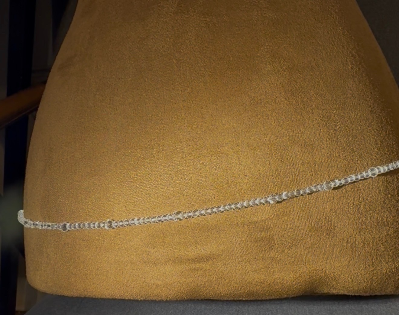 Clear Crystal Stretch Waist Beads for Women – African Glass Beads – Body Jewelry