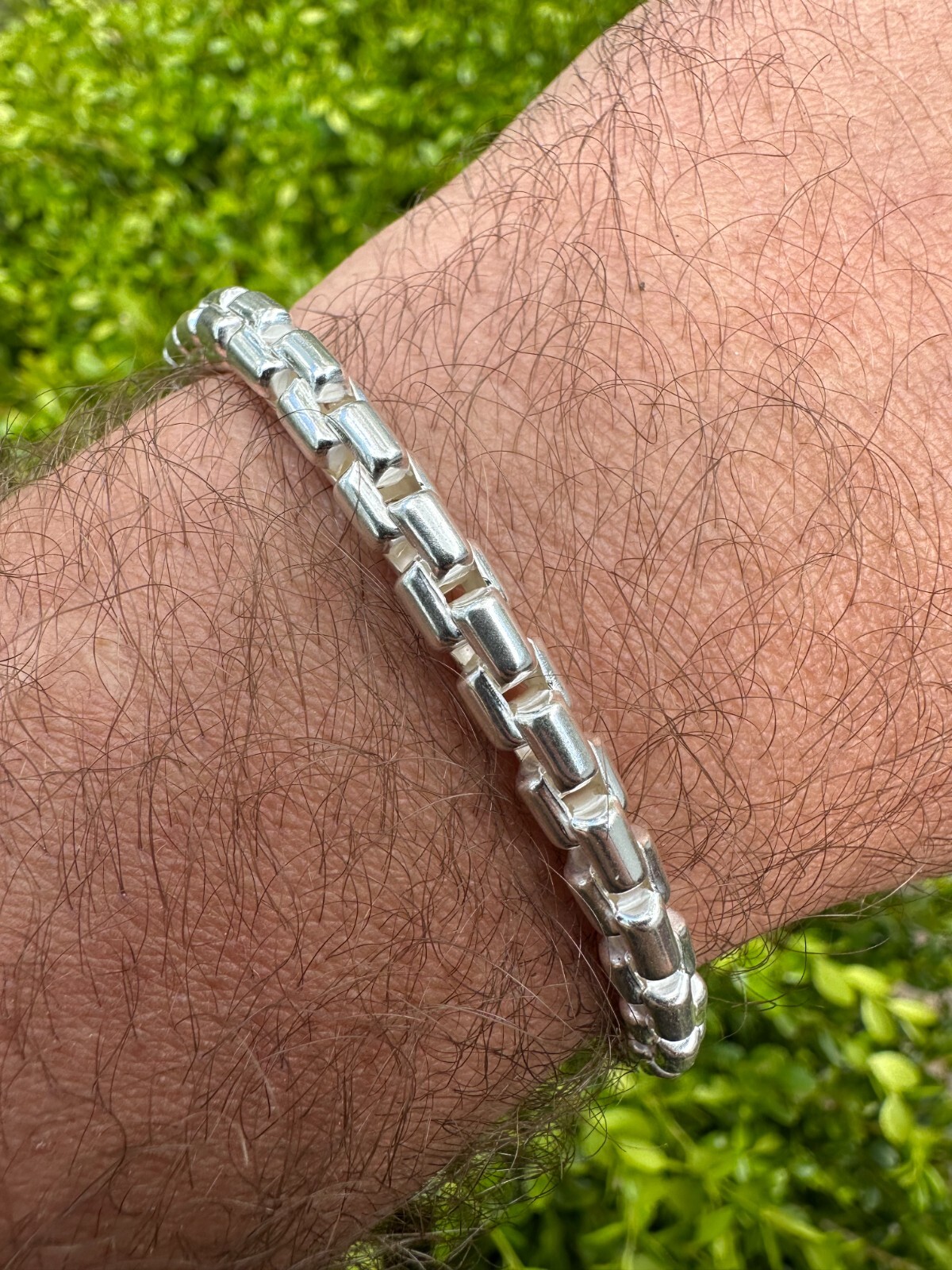 925 Sterling Silver 6mm Men’s Rounded Rolo Hermes Link Chain Necklace Bracelet