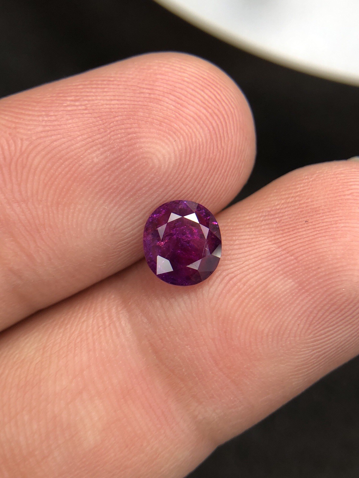 1.35 Carats Beautiful ruby pink Color and beautiful Faceted Piece 😍
