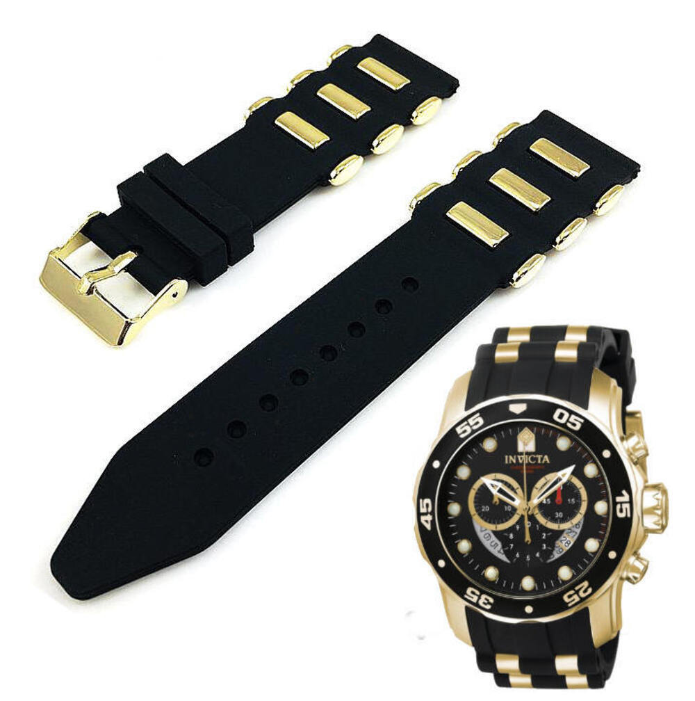 Rubber Bullets Watch Band Strap Fits Invicta Pro Diver 48mm 6981 6983 6984 #4060
