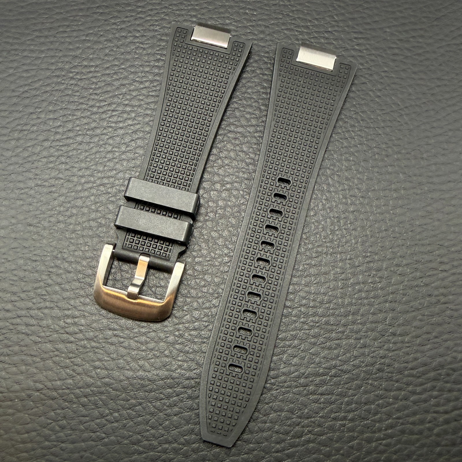 Tissot PRX Strap Premium Replacement FKM Rubber Watch Band With Stainless Steel