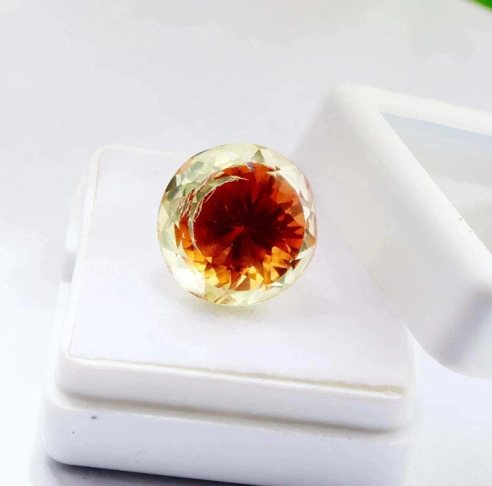 Natural Exquisite 14 Ct Pitambari Sapphire GIE Certified Round Loose Gemstone