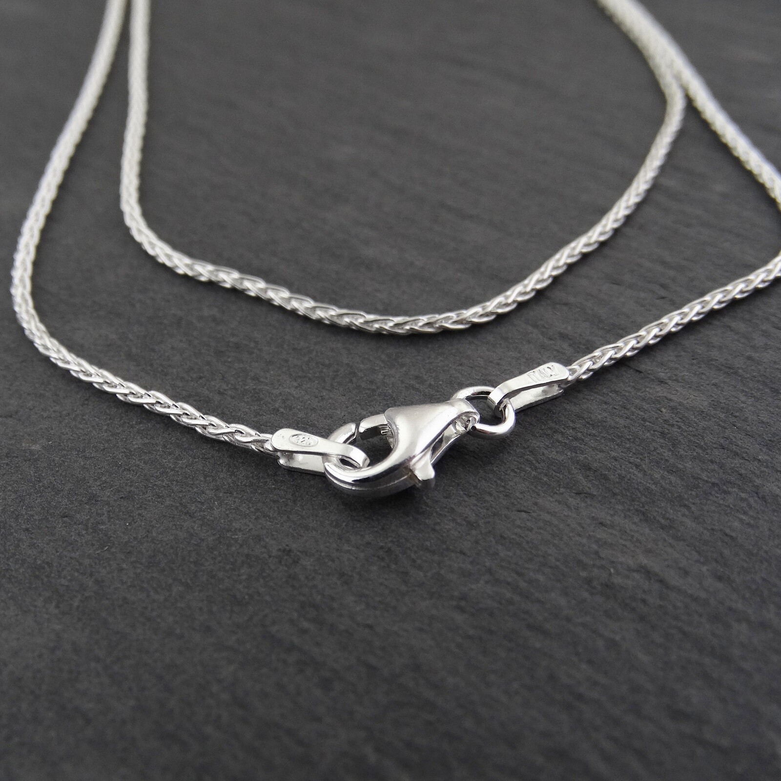 Sterling Silver 1mm SPIGA Wheat Chain Necklace 030 Italy 16″- 30″ NEW 925
