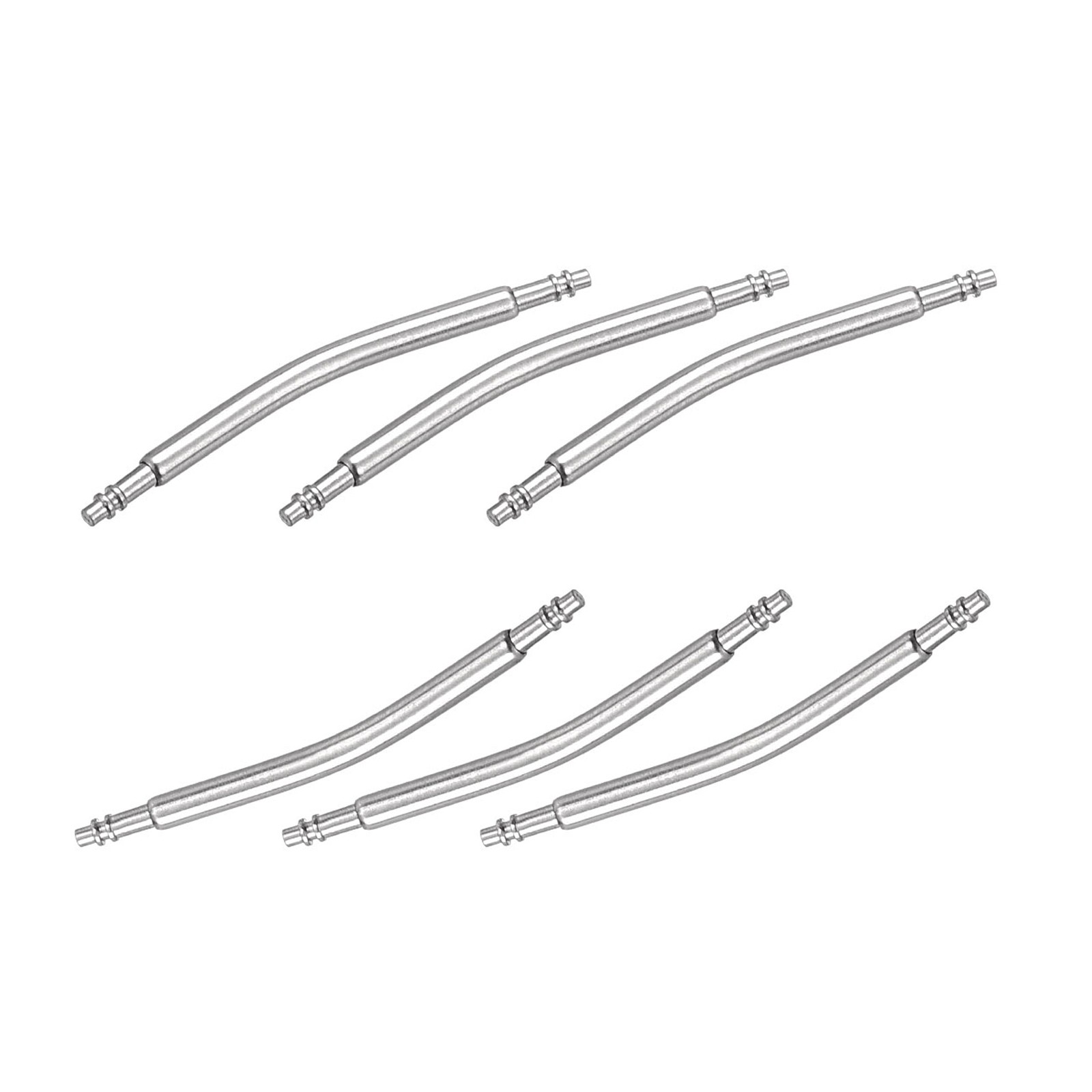 20mm Curved Spring Bar Pins 1.5mm Dia Double Flanged End Link Pin 20pcs
