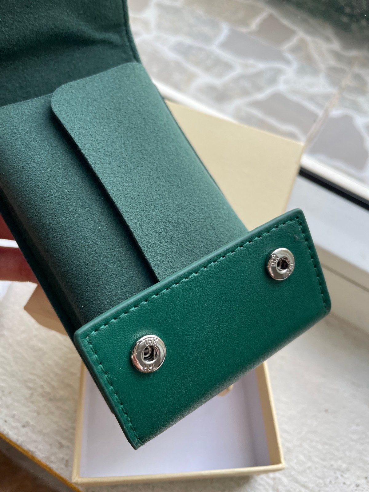 Premium Leather Watch Travel Pouch Service Center Style by Rolex Gift Case New⭐