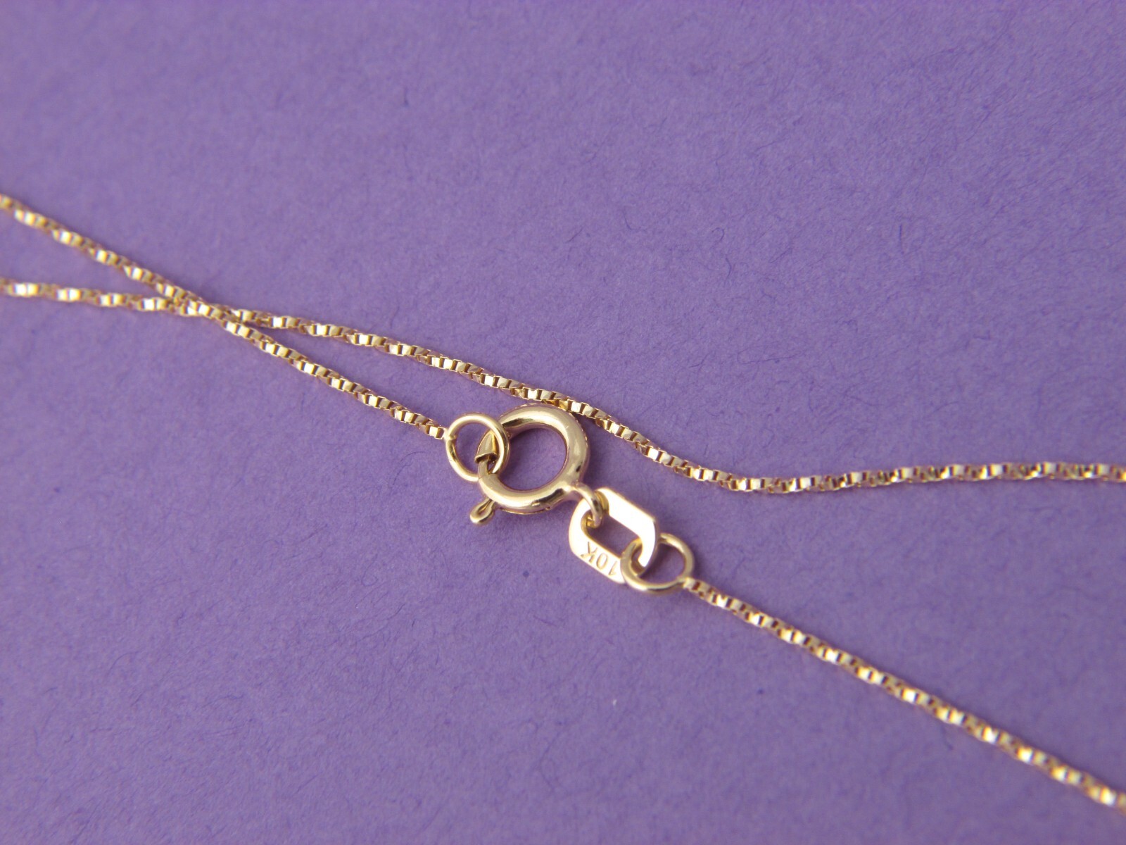 Real 10Kt Yellow Gold Twisted Box Chain Necklace Solid 10k gold