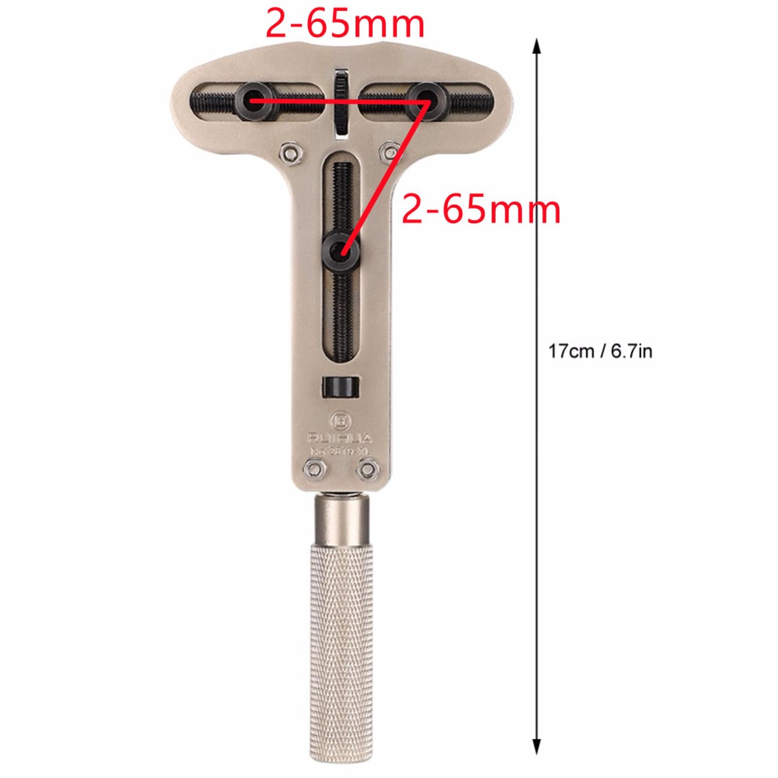 Universal Watch Back Case Opener Rear Cover Remover Wrench Tool Max Open to 65mm