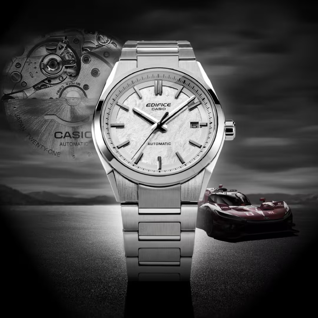 Casio Edifice EFK110D-7A White Electroform Dial Stainless Steel Automatic