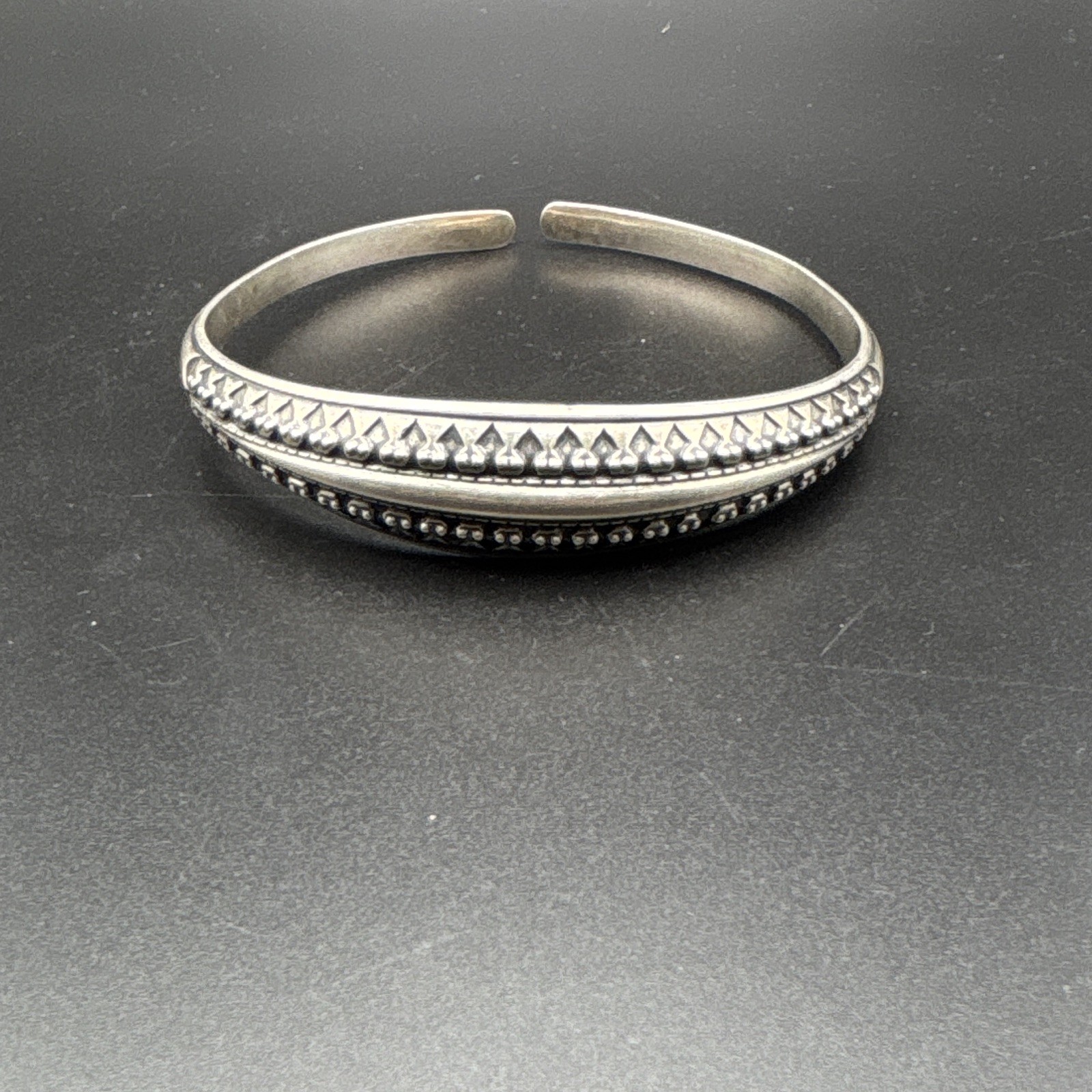 VTG David-Andersen Norway Sterling Silver Viking Saga Cuff Bangle Bracelet 41.7g