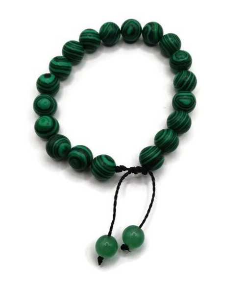 Unisex Jade Bracelet Handmade by Peruvian Artisans in Cusco Natural Stones