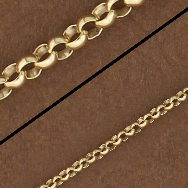 14kt Gold Filled Small Rolo Chain. Gold Filled 2mm Rolo. Gold Chain/Foot GF5510