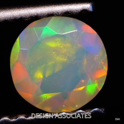 ETHIOPIAN WELO OPAL 3.5 MM ROUND MULTI FIRE FACETED CALIBRATED 3 PIECE SET