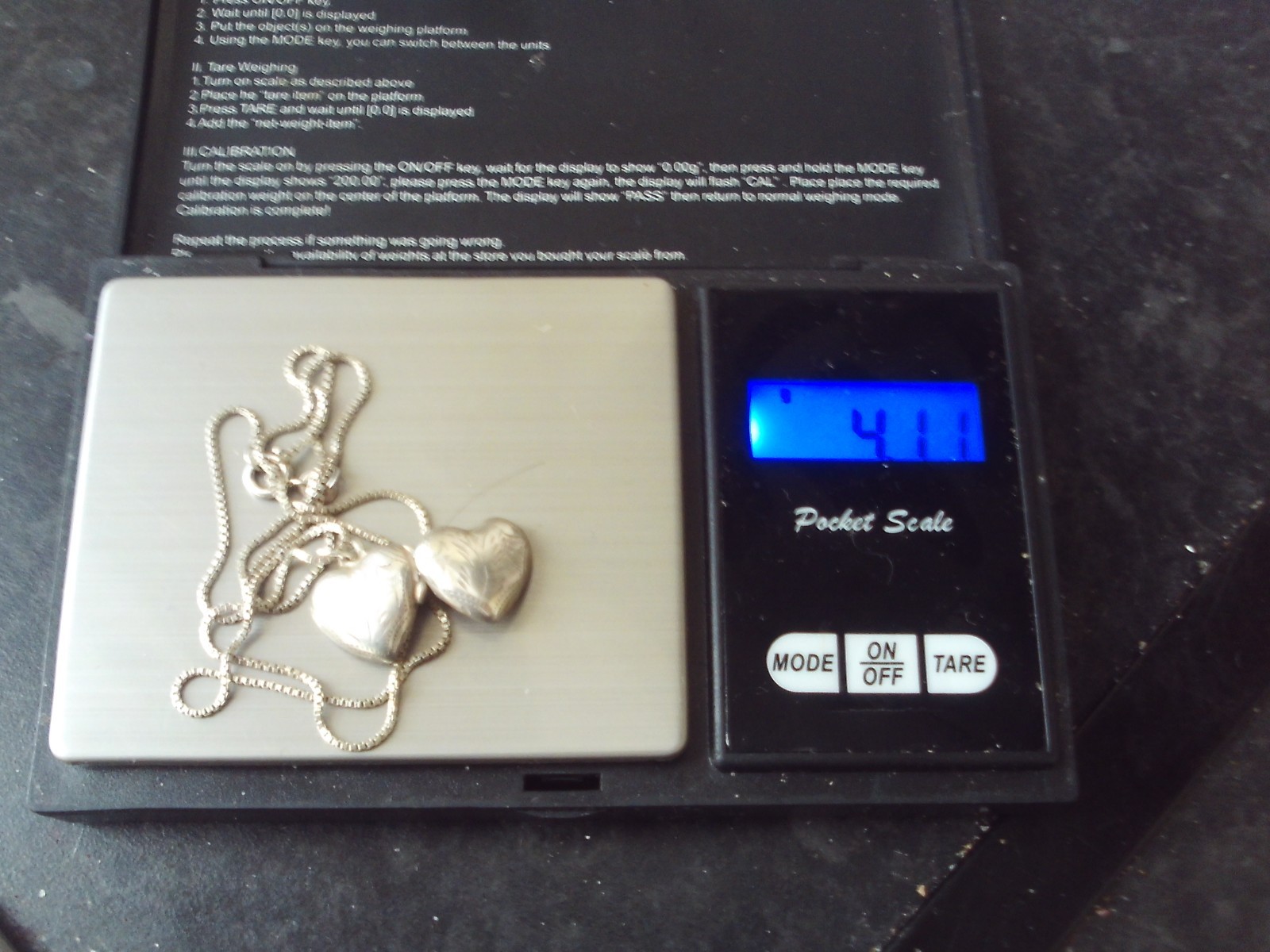 925 silver 17″ chain necklace 1 mm width silver 12 mm opening heart lockett